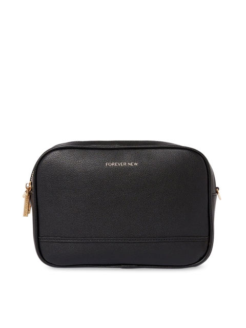 

Forever New Black PU Half Moon Sling Bag