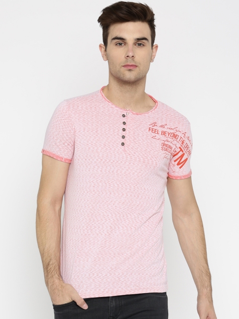 

Status Quo Men Red Henley T-shirt