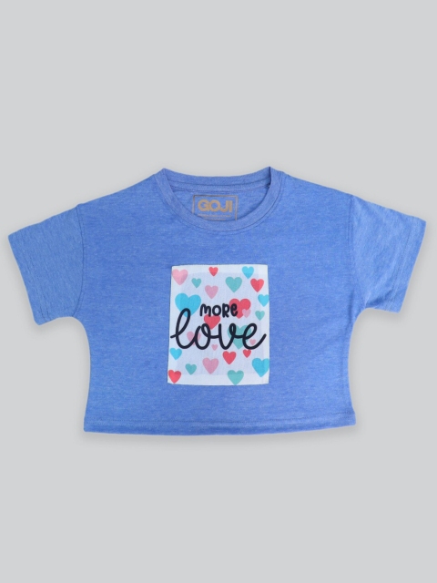 

GOJI girls Blue Print Boxy Top
