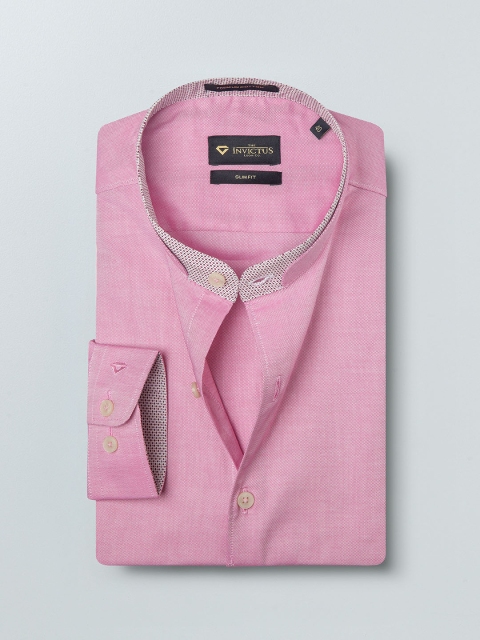 

INVICTUS Men Pink Slim Fit Solid Formal Shirt