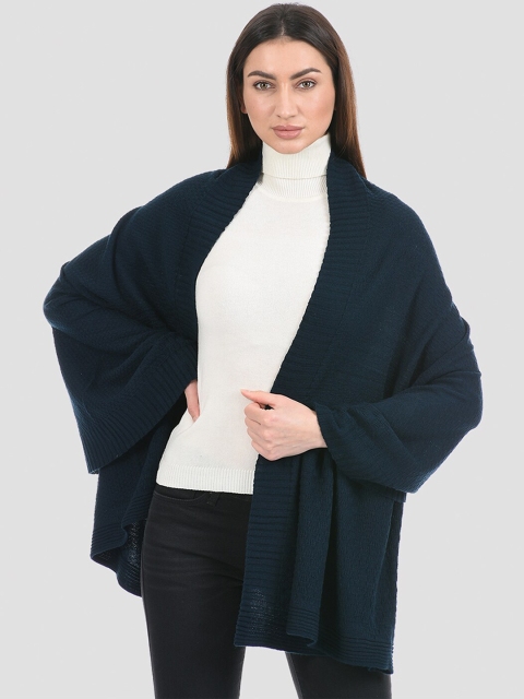 

PORTOBELLO Women Blue Solid Cape
