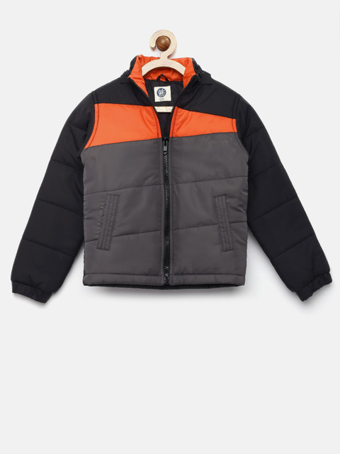 

YK Boys Grey Colourblocked Bomber