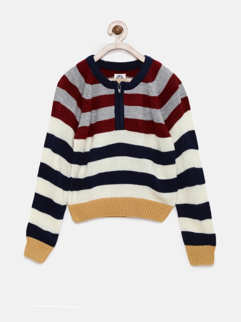 

YK Boys Multicoloured Striped Pullover, Multi