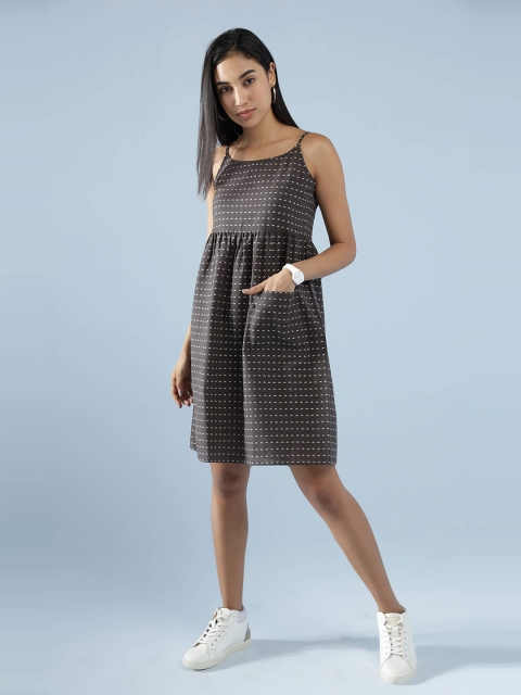 

IDK Brown Empire Dress