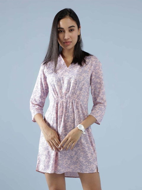 

IDK Pink Floral Mini Dress