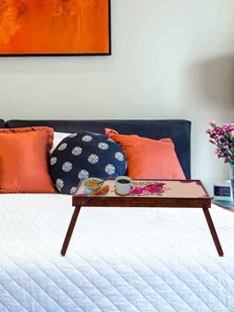 

GLOBALLY INDIAN Pink Printed Foldable Laptop Table