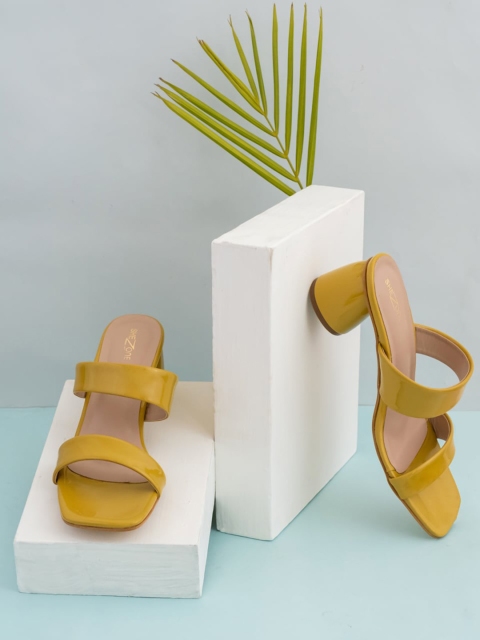 

Shezone WOMEN Mustard Block Heels