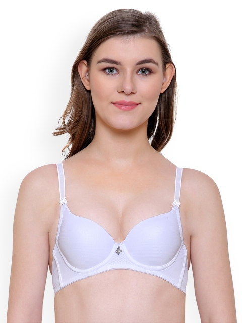 

Friskers Women White Padded Push Up Bra