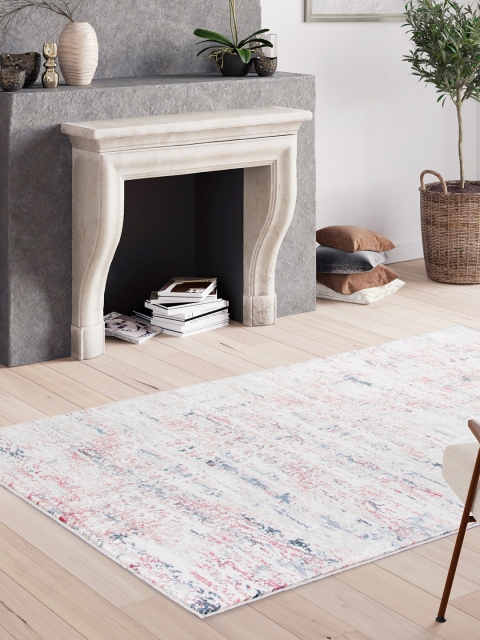 

DDecor Multicolored Abstract Polypropylene Carpet, Multi