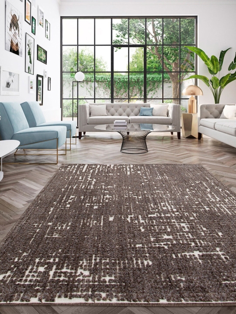 

Ddecor Brown Textured Carpet