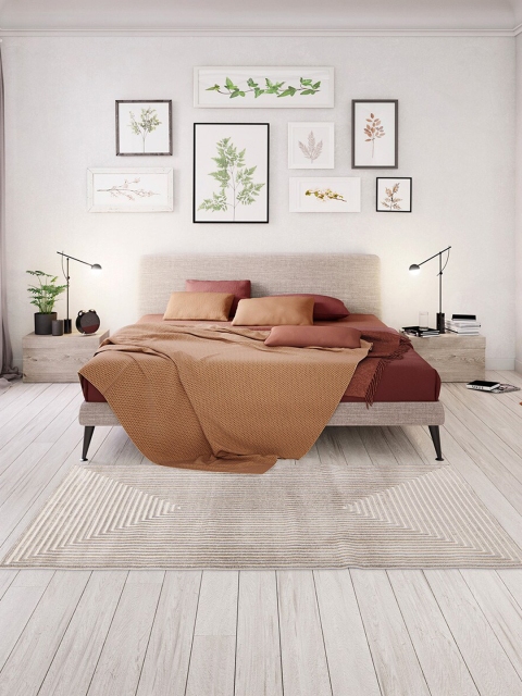 

DDecor Grey & Cream Geometric Printed Carpet