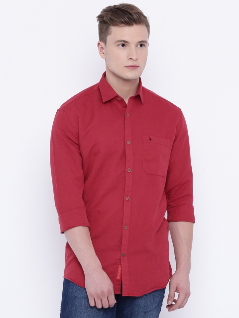 

British Club Red Air Slim Fit Casual Shirt