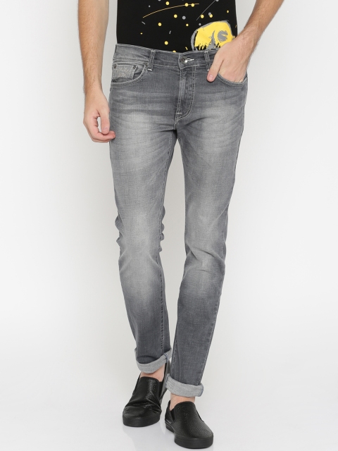 

Pepe Jeans Men Grey Soho Slim Fit Low-Rise Clean Look Stretchable Jeans