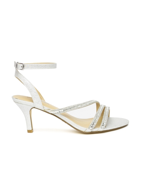 

Call It Spring Women Silver-Toned Embellished Heels