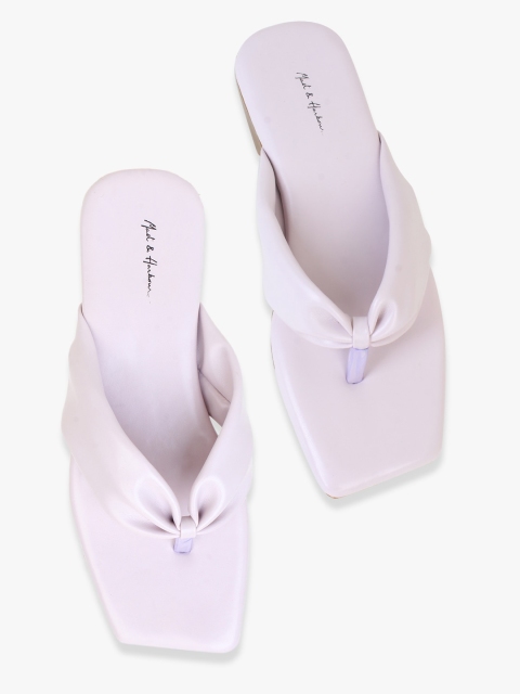 

Mast & Harbour Women Lavender Open Toe Flats