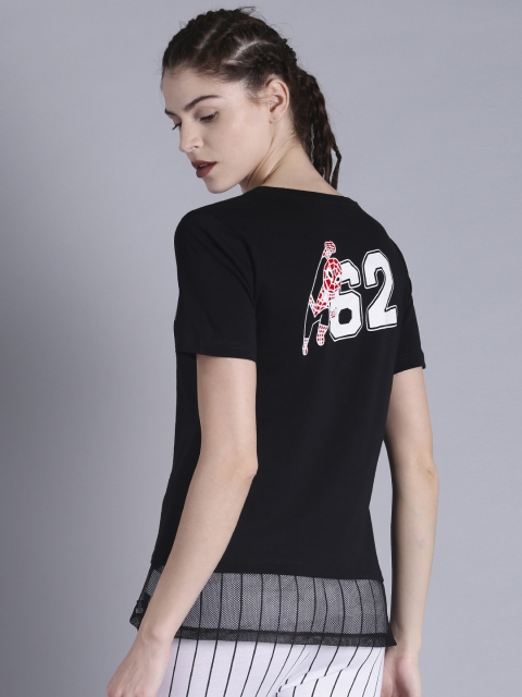 

Kook N Keech Marvel Women Black T-shirt