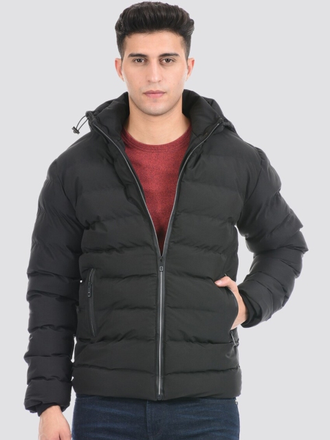 

LONDON FOG Men Solid Black Puffer Jacket
