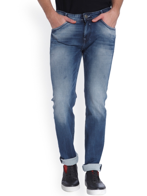 Mufti Men Blue Narrow Fit Acid Wash Jeans Mufti Men Blue Narrow Fit Acid Wash Jeans