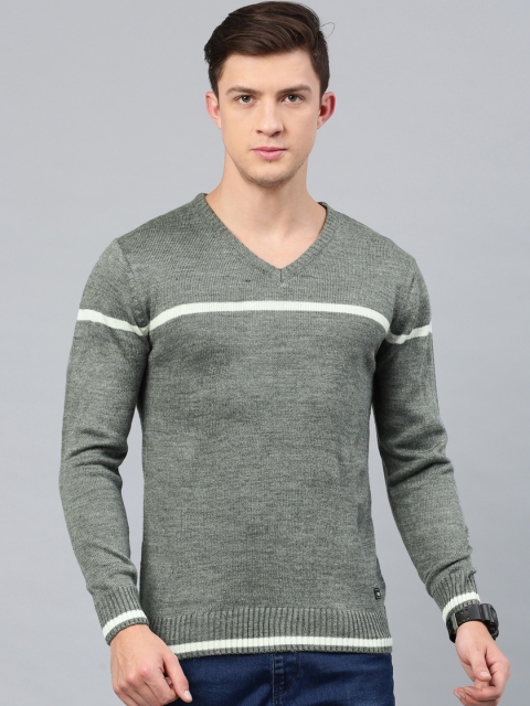 

HRX by Hrithik Roshan Men Grey Solid Pullover