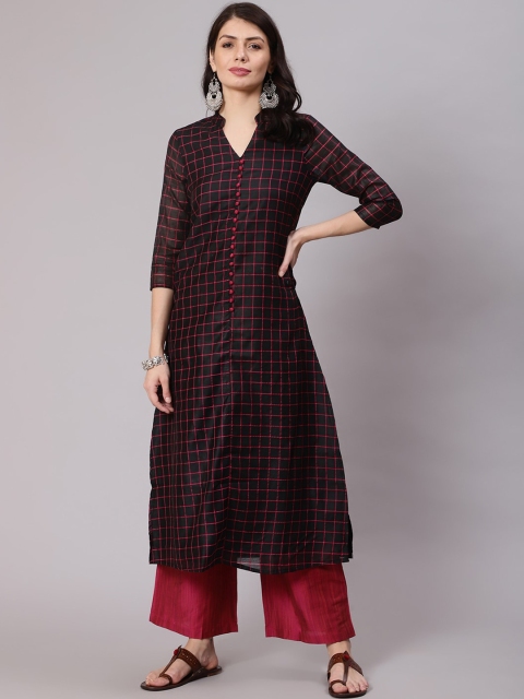 

Awadhi Women Black Kurta with Palazzos