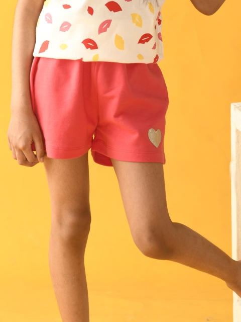 

Anthrilo Girls Pink Regular Fit Shorts