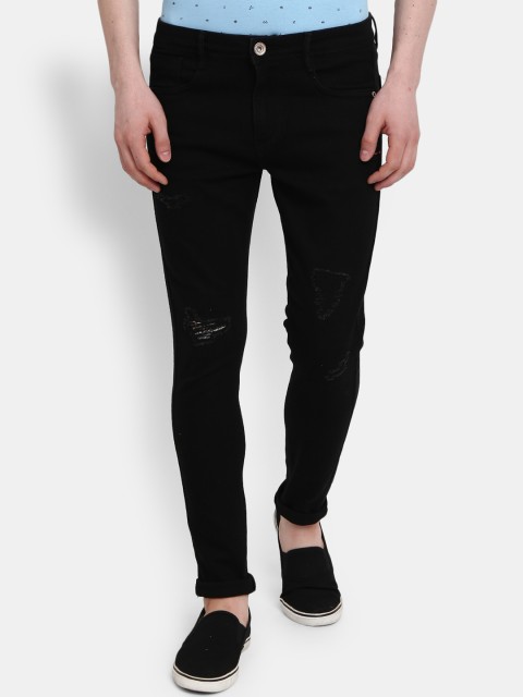 

V-Mart Men Black Mildly Distressed Jeans