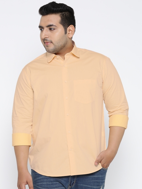 

ColorPlus Men Yellow Tailored Fit Solid Casual Shirt