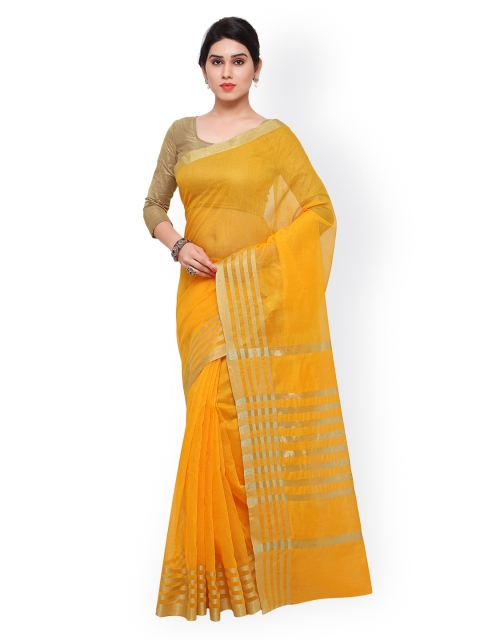 

Saree mall Yellow Bhagalpuri Art Silk Traditional Saree