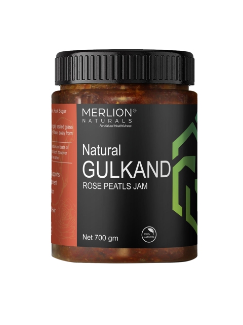 

MERLION NATURALS Gulkand Rose Petals Jam 700gm, Coffee brown