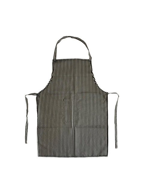 

Kuber Industriesn Black Striped Cotton Apron