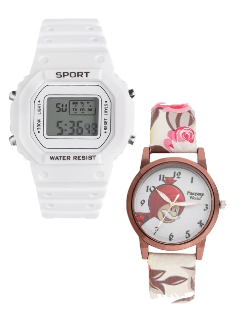 

Fantasy World Kids White & Red Set Of 2 Watch