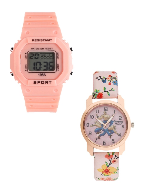 

Fantasy World Kids Set of 2 Orange Watch Gift Set FWGiftSet-198A-OR-016-CH-RG3