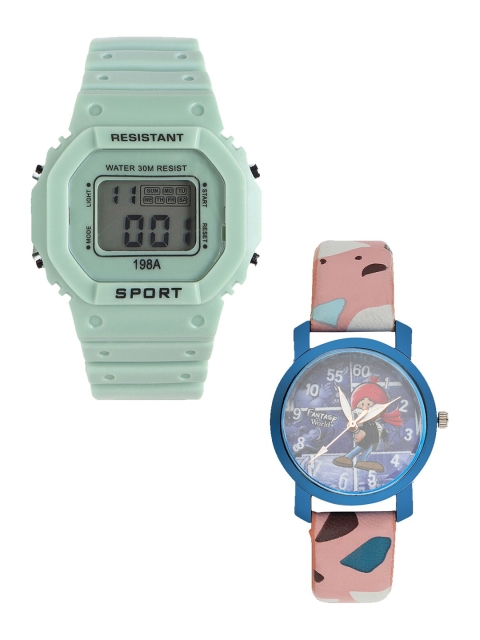 

Fantasy World Kids Set Of 2 Watch Gift Set, Green
