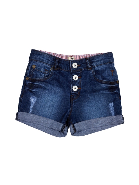 

Palm Tree Girls Blue Denim Shorts