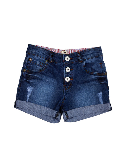 

Palm Tree Girls Blue Denim Shorts