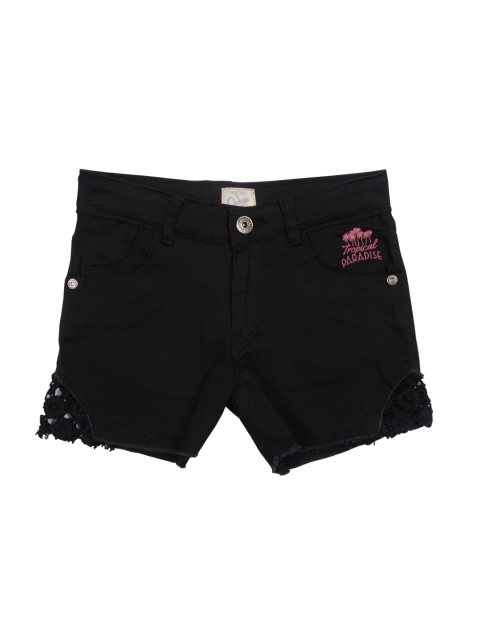 

Palm Tree Girls Black Chino Shorts