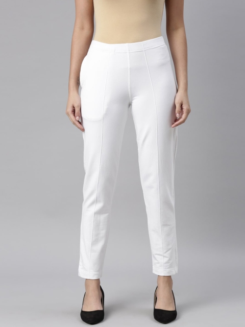 

Go Colors Women White Trousers