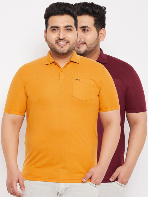 

Adobe Men Multicoloured 2 Polo Collar T-shirt, Multi