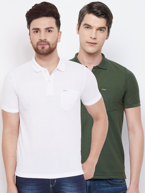 

Adobe Men Multicoloured 2 Polo Collar T-shirt, Multi