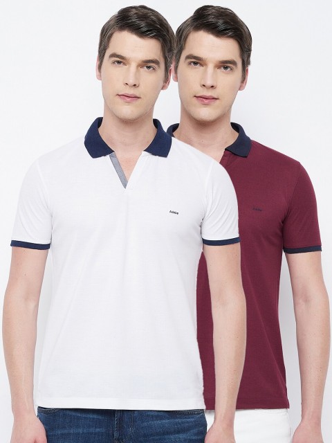 

Adobe Men Multicoloured 2 Polo Collar T-shirt, Multi
