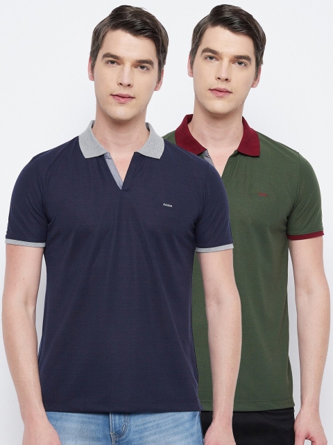 

Adobe Men Multicoloured 2 Polo Collar T-shirt, Multi
