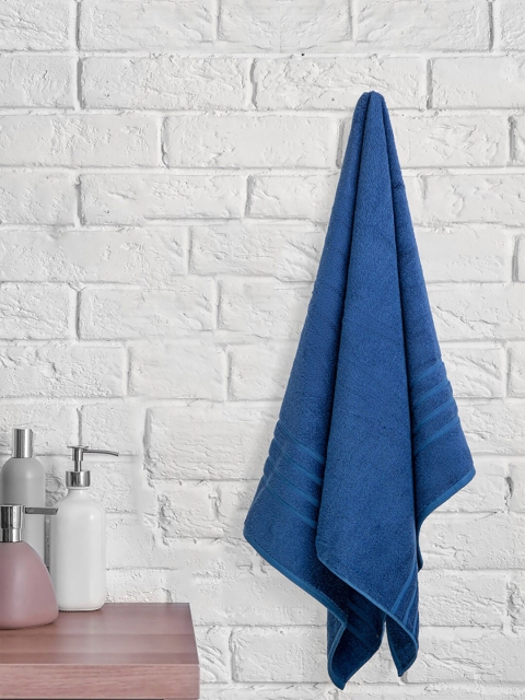 

Boutique Living India Blue Solid 550 GSM Pure Bamboo Cotton Bath Towels