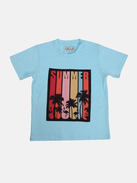 

GOJI Kids Blue Printed T-shirt