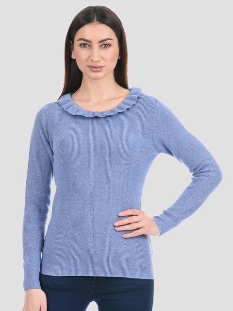 

PORTOBELLO Women Purple Pullover, Blue
