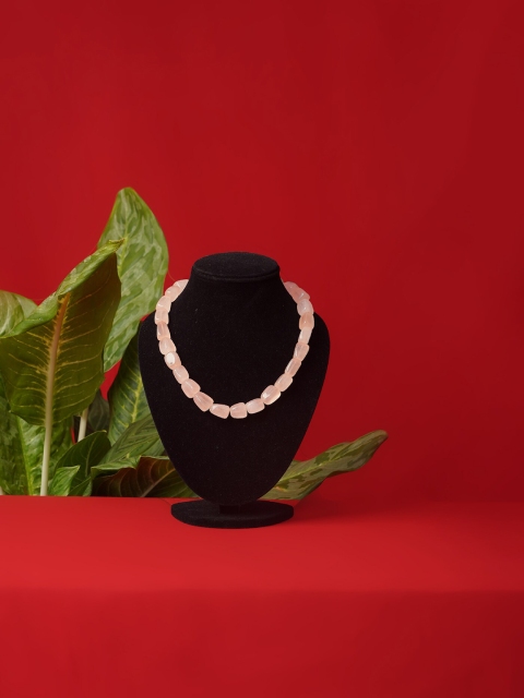 

Unnati Silks Peach-Coloured Beads Necklace
