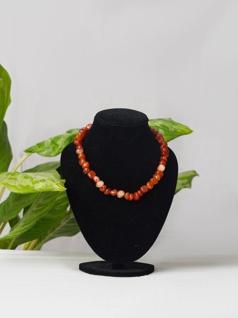 

Unnati Silks Red Amravati Ocean Beads Necklace