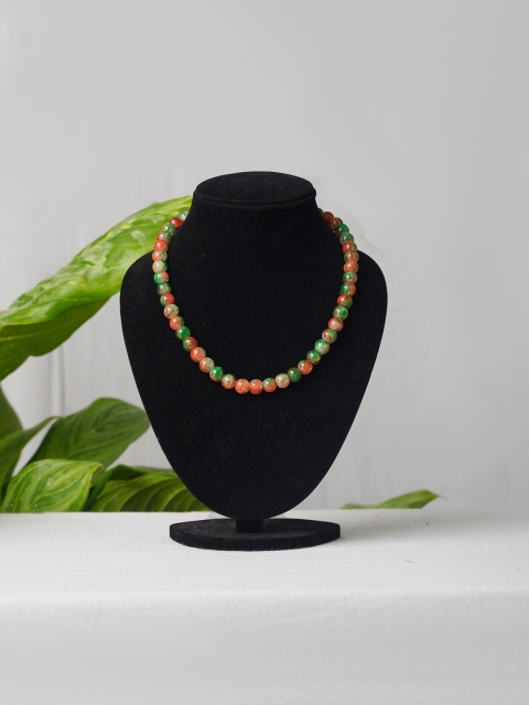 

Unnati Silks Multicoloured Beaded Minimal Necklace, Multi
