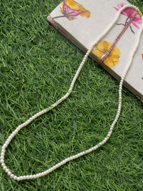 

Unnati Silks Women White Beaded Necklace