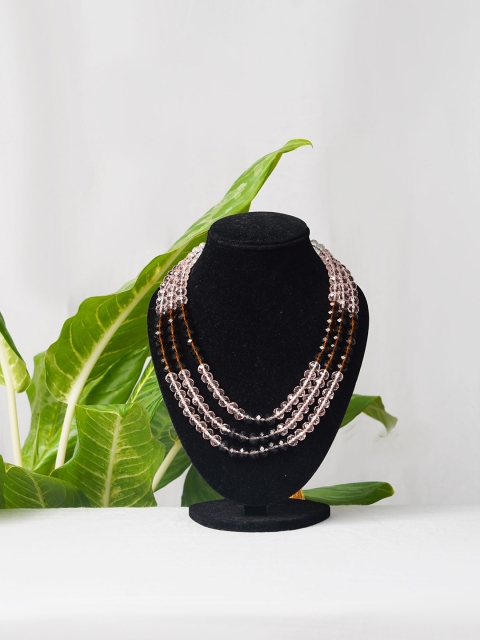 

Unnati Silks Multicoloured Amravati Ocean Beads Layered Necklace, Multi