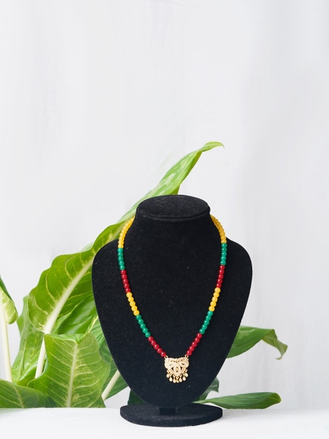 

Unnati Silks Multicoloured Gold-Plated Necklace, Multi